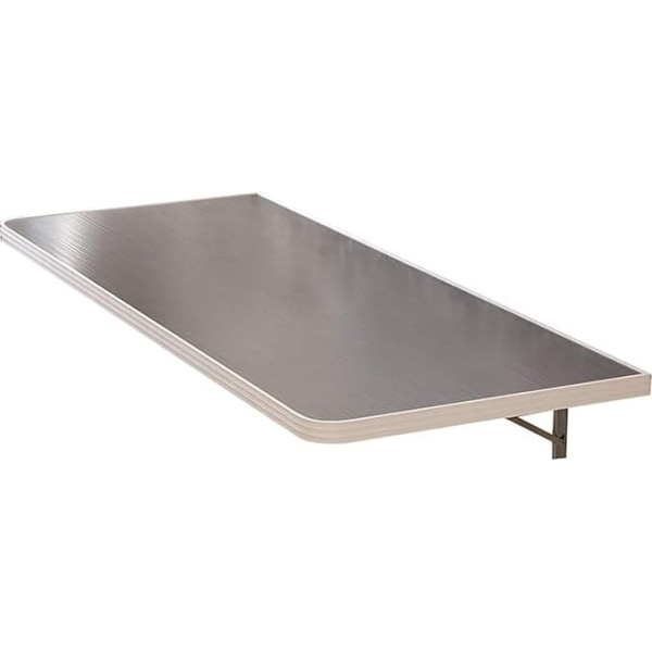 Generisch Schwebender Edelstahl-Tisch zur Wandmontage, für Zuhause, Büro, Schreibtisch, multifunktional, Küche, Esstisch, 80 x 40 cm