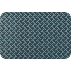 Amdxd 2er Set Tischset Boho Quadratisch, Chenille Platzset Abwaschbar Motiv Rechteckig mit Geflochten Muster Hitzebeständige, Tischuntersetzer Abwaschbar Grün für Esstisch, Antifouling, 45x30CM