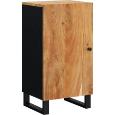 ‎Vidaxl vidaXL Sideboard, Highboard with Door, Chest of Drawers, Side Cabinet with Iron Legs, Living Room Cabinet, Industrial Solid Acacia Wood