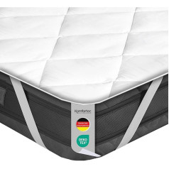 Komfortec Soft Mattress Protector 90 x 200 cm Breathable and Soft Mattress Protector Cover Oeko-Tex Certified Comfortable and Durable