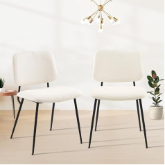 Colamy Dining Room Chairs, Set of 2, Modern Kitchen Chairs, Dining Room Chairs, Upholstered Chairs, Dining Chairs, Dining Chairs, Lunch Chairs, Fabric, Metal Legs,