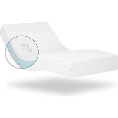 Gerialife Orthopädische viskoelastische Matratze | 20 cm Dicke | Frisches und weiches Gewebe | Geeignet für verstellbare und normale Betten (90x190)