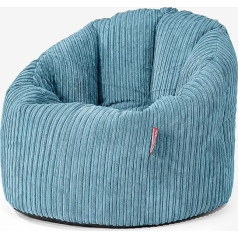 Lounge Pug , Cuddly Lounge Chair Sofa Bed Cord Turquoise