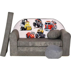 Pro Cosmo Children's Sofa Bed with Stool/Cushion