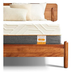 Inofia Single Memory Foam Mattress with Fire Retardant Medium Mattress Back Pain Relief and Luxury Knitted Fabric Mattress (90 x 190 x 18 cm) Small Pack Size