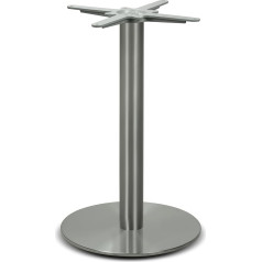 Dublino Premium PD7083inox Stainless Steel Table Frame Stainless Steel Dining Table Height 73 cm 17 kg Base Plate Diameter 45 cm Max. Table Top Size 55 x 55 / Diameter 80 cm