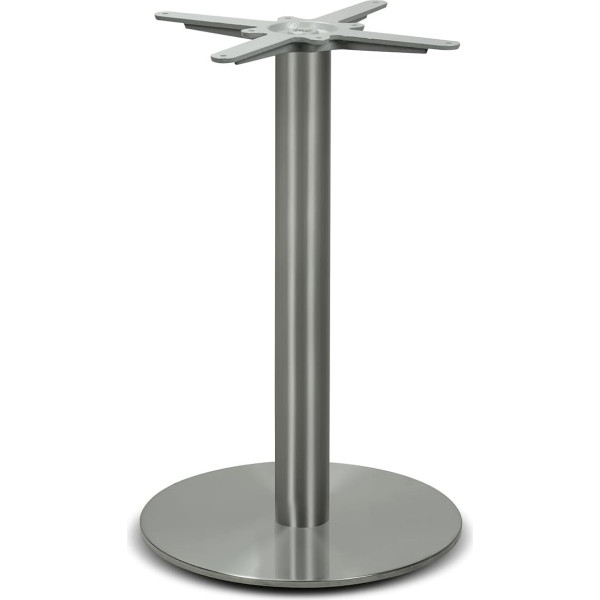 Dublino Premium PD7083inox Stainless Steel Table Frame Stainless Steel Dining Table Height 73 cm 17 kg Base Plate Diameter 45 cm Max. Table Top Size 55 x 55 / Diameter 80 cm