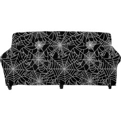 ‎Uoimag UOIMAG Sofa Cover Stretch Spider Web Sofa Slipcover Couch Protector Home Decor Covers 3 Seater