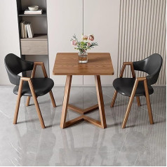 Generisch 3-teiliges rundes Esstisch-Set mit kleinem Couchtisch und gepolsterten Sesseln, perfekt für Küche, Empfangsraum oder Büro, Kunstlederstühle für Komfort, inklusive 1 Tisch und 2 Stühlen