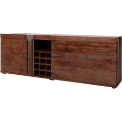 Massivmoebel24.De Amsterdam #29 Mango Sideboard 215 x 45 x 75 cm Brown Varnished