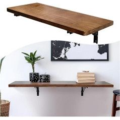 Generisch Klappbarer Schreibtisch zur Wandmontage für kleine Räume, schwebender Wandschreibtisch für Zuhause/Büro/K & Esszimmer, platzsparend, wandmontierter Esstisch (80 x 45 cm)