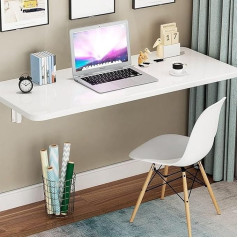 Generisch Klapptisch zur Wandmontage, für Esszimmer, klein, platzsparend, zusammenklappbarer Schreibtisch aus Holz (60 x 40 cm)