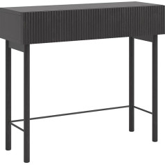 Selsey Portland Console Table with Drawer Side Table 90 cm Entrance Table Console Dressing Table Standing Black Nolie