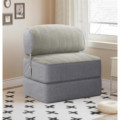 Bncktrd Convertible Floor Sofa Folding Sofa for Adults, Fold-Out Sofa Floor Chair, Foam Sofa Bed, Folding Sofa, Futon Sofa Floor Chair with Backrest, Sofa Bed, Grey