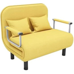 Generisch Folding 5 Position Sleeping Chair with Backrest - Convertible Adjustable 3 in 1 Sofa Bed Chair Padded Seat Single Folding Chair Leisure Floor Couch