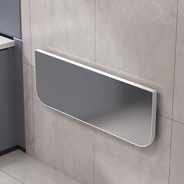 ‎Generisch Frühstücksbartisch, Wandmontage, klappbarer Schreibtisch, platzsparend, 304 gebürsteter Edelstahl, Klapptisch, Arbeitstisch für Zuhause, Geschenk (Größe: L 70 x B 30 cm / L 70 x B 30 cm)