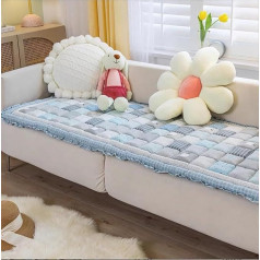 ZJGFCB Cremefarbener, Großer, Karierter, Quadratischer Haustiermatten-Bett-Couch-bezug, Cremefarbener, Großer, Karierter, Quadratischer Haustier-matten-Bett-Couch-bezug(Size:70 * 180cm,Color:B)
