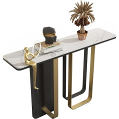 Stcery Console Table, Furniture for Entrance Area or Hallway, Narrow Sofa Table with Metal Frame for Living Room, Bedroom, Study, Hallway, etc. (120 cm / 47.5 inches)