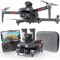 TTROARDS 31P Drone Brushless Motor Drone with Camera 4K Adults 360° Obstacle Avoidance 5G WiFi Adjustable Lens Windproof 4 Altitude Hold Mini Foldable Drones 2 Batteries
