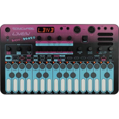 Sonicware Liven Bass & Beats [Bass Synthesizer + Groove Box] 2x Wavetable OSC, Sub OSC, Noise Generator - Bass + Rhythm Sequencer - MIDI, Sync & Audio Sync - Drum Machine