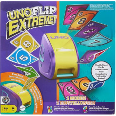Mattel Games - UNO Flip Extreme Card Game for Children, Adults and the Family, Combines UNO Flip and UNO Extreme in a Single Game, Family Game from 7 Years, JCH61