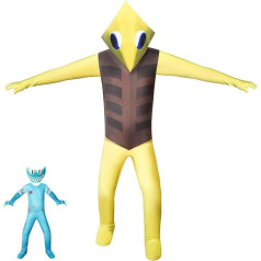 DONY Rainbow Costume Friends Children Boys Girls Cartoon Horror Monster Jumpsuit Cosplay Theme Costume Children's Dresses Carnival Masquerade Christmas Day of the Dead Fancy Dress Party Halloween