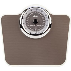 ARDES - AR2PP2M Battery Free Vintage Style Mechanical Bathroom Scales with Non-Slip Mat - Weight in Kilograms and Pounds
