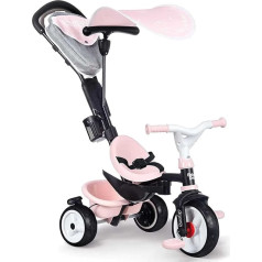 Smoby - Baby Driver Plus Pink - 3-in-1 Children's Tricycle, Multifunctional Vehicle with Premium Equipment, for Children from 10 Months