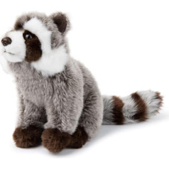 WWF Plush WWF 01276 Plush Toy Raccoon, Lifelike Designed Cuddly Toy, Approx. 23 cm Tall, Wonderfully Soft and Cuddly, Hand Wash Possible
