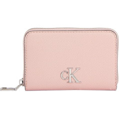 Calvin Klein Jeans Women's Minimal Monogram M Zip Around T K60k611970 Keyring, Pink (Pale Conch)
