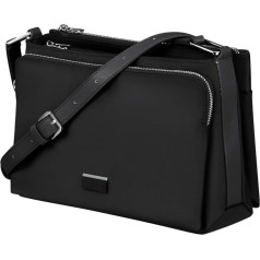 Samsonite Be-Her Shoulder Bag M with 3 Compartments, 28.5 cm, 7 L, Black, Black (Black), messenger bags
