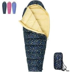 QEZER Children's Sleeping Bag, Ultralight Sleeping Bag, Small Pack Size for Boys and Girls, Camping, Travel, Camping, Outdoor with Premium 600FP Down