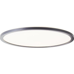 Brelight LED Panel with Memory Function and Timer - Dimmable Ceiling Panel - CCT Light Colour: 3000 K to 6500 K Adjustable via Remote Control - 42 cm Diameter - Plastic in Black/White