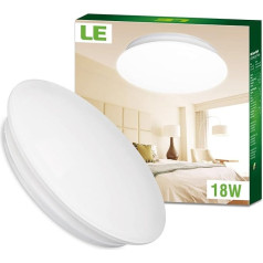 LE 18W 36cm LED Ceiling Lights, 40W Fluorescent Bulb Equivalent, Warm White, 1450lm, Lighting for Living Room, Bedroom, Dining Room, Flush Ceiling Lights