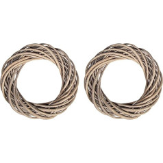 Rayher Willow Wreath Silver Grey Wiped, 30 cm Diameter, Height 7 cm, Decorative Wreath, Table Wreath, Advent Wreath, Door Wreath, Wreath Made of Branches, Natural Wreath, Wall Wreath, 65393561 (Pack