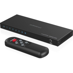 HDMI Switch 4K 60Hz, AVIDGRAM HDMI 2.0 Switch 5 in 1 Out, 5 Port HDMI Selector Box with IR Remote Control Support HDCP 2.2 HDR10 3D 18Gbps for Xbox PS4 HDTV Monitor