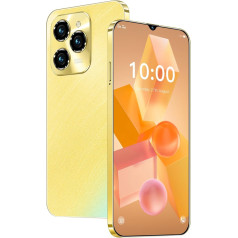 Fine Life Pro Unlock Phone, 6.3 Inch Screen, Dual Cameras, Dual SIM Cards, 2GRAM+16GROM/TF128GB, Supports 4G FDD-LTE: B1/B3/B7/B20, Suitable for Beginners (3, Gold)