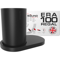 Sound bass ERA100 Black Single Shelf Wall Bracket (1 Piece) Compatible with Sonos ERA 100 Speaker Bracket Cable Management Mounting Hardware