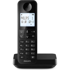 Philips D2701B Cordless Landline Telephone, 4.6