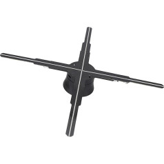 Holographic 3D Projector 45cm 4 Blades 3D Hologram Fan Advertising Display Built-in 8GB Support WiFi App Hologram Projector for Business Signs, Bars etc