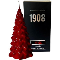 Handmade Candle - Christmas Tree - Cereria di Giorgio - Bordeaux - Height 20cm - Handmade