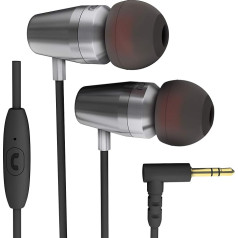 Rock Jaw Alfa Genus V2 Earphones with In-Line Mic & 3x Tuning Filters - British Engineered In-Ear Headphones