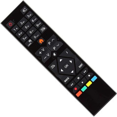 121AV - Replacement Remote Control for Hitachi Bush Telefunken XH24G101VD-W XH32G101N RC39105 30100821 LED TV