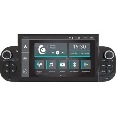 Personalised Car Radio for Fiat Panda Android GPS Bluetooth WiFi USB DAB+ Touchscreen 6.2 Inch 4Core Carplay Android Car
