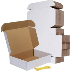 RLAVBL Pack of 50 White Mailing Boxes 12