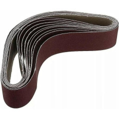Schleifband-Set, Körnung 120, 240, 320, 400, 600, 800, 1000, 7 Stück, 50 x 686 mm, für Holz- und Weichmetallpolieren