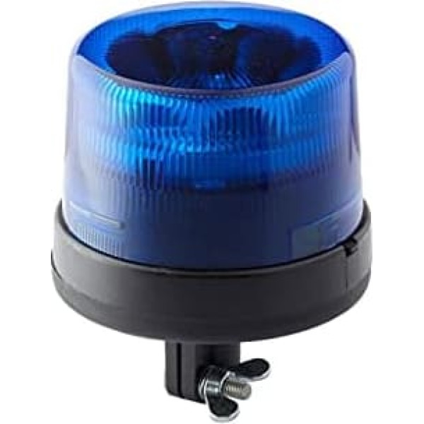 HELLA 2RL 011 484-111 LED-Rotating Beacon - KL 7000 - 12/24V - Flexible pipe sockets - Blue