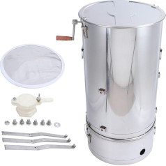 Honey Extractor with Bracket Stainless Steel Self‑Turning Split Honey Centrifuge Separator Tool