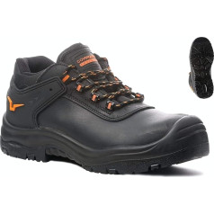 Euro Protection – Sicherheitsschuhe mit tomaio Leder Blume, mit Stahlkappe und Zwischensohle. Kategorie S3 SRC.
