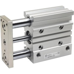 Pneumatic Air Cylinder, 16-20z Compact Guide Cylinder Thin Three Axis Air Pneumatic Cylinder with Guide Rod Bore 12 16mm Stroke 10-150mm MGPL12 16. for Automatic Equipment (Color : 30mm St